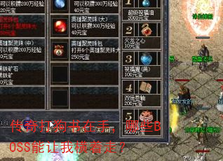 ����������֣���ЩBOSS�����Һ����ߣ�
