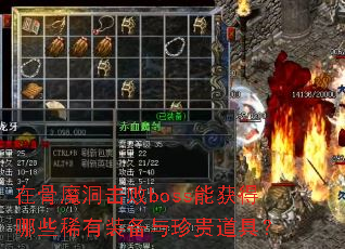 �ڹ�ħ������boss�ܻ����Щϡ��װ���������ߣ�