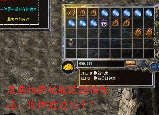 这些传奇私服的独特乐趣,你体验过几个? 这些传奇私服的独特乐趣,你体验过几个?