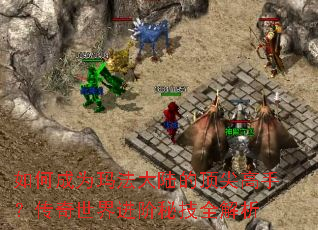如何成为玛法大陆的顶尖高手?传奇世界进阶秘技全解析 如何成为玛法大陆的顶尖高手?传奇世界进阶秘技全解析