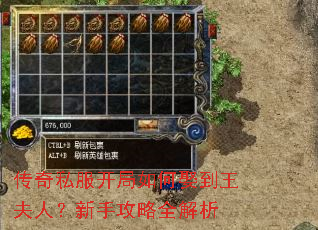 传奇私服开局如何娶到王夫人?新手攻略全解析 传奇私服开局如何娶到王夫人?新手攻略全解析