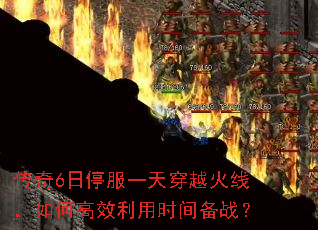传奇6日停服一天穿越火线,如何高效利用时间备战? 传奇6日停服一天穿越火线,如何高效利用时间备战?