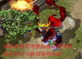单职业微变传奇私服如何快速提升战力与获取稀有装备? 单职业微变传奇私服如何快速提升战力与获取稀有装备?