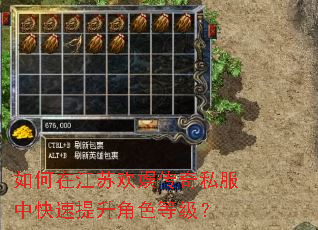 如何在江苏欢娱传奇私服中快速提升角色等级? 如何在江苏欢娱传奇私服中快速提升角色等级?