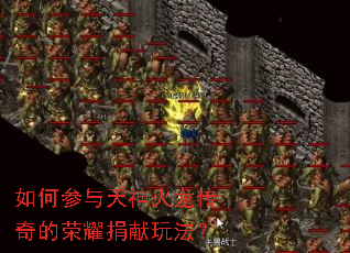 如何参与天神火龙传奇的荣耀捐献玩法? 如何参与天神火龙传奇的荣耀捐献玩法?