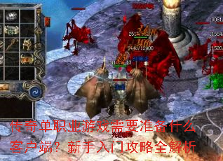 传奇单职业游戏需要准备什么客户端?新手入门攻略全解析 传奇单职业游戏需要准备什么客户端?新手入门攻略全解析