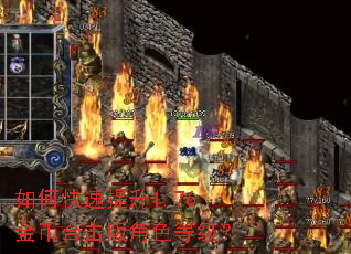 如何快速提升1.76金币合击版角色等级? 如何快速提升1.76金币合击版角色等级?